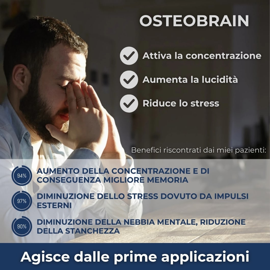 Integratore Osteobrain - Riduci lo stress ed i Vuoti di memoria