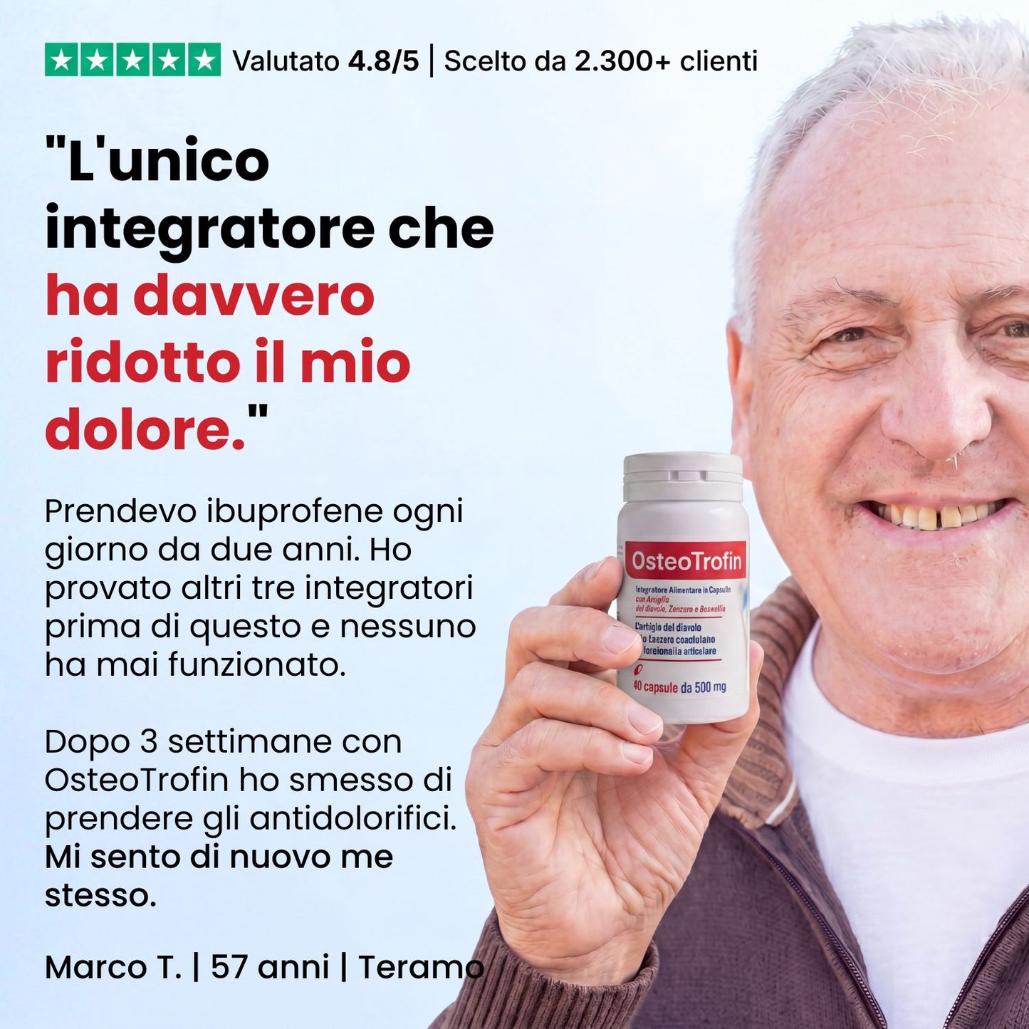 OsteoTrofin® – La Formula Nata nello Studio del Dott. Gubinelli — Adesso in una Capsula che Spegne la Vera Causa del Dolore Articolare