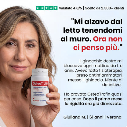 OsteoTrofin® – La Formula Nata nello Studio del Dott. Gubinelli — Adesso in una Capsula che Spegne la Vera Causa del Dolore Articolare