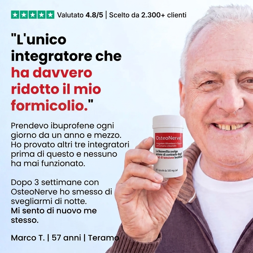 OsteoNerve® – Integratore Naturale per Nervi, Sciatica e Dolori Localizzati